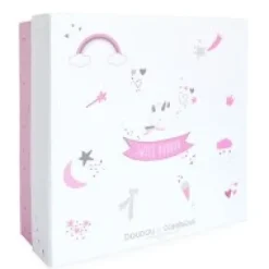 Outlet Doudou plat Licorne blanche - 22 cm Les Prix Doux|Licorne