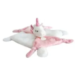 Clearance Doudou plat Licorne rose - 22 cm Les Prix Doux|Licorne