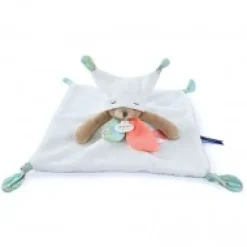 Fashion Doudou plat Ours 3 histoires - Blanc Doudous À Histoires|Ours
