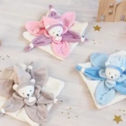 Clearance Doudou plat Ours Collector rose - 24  cm Les Iconiques|Ours