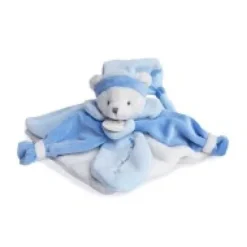 Online Doudou plat Ours Collector bleu - 24 cm Les Iconiques|Ours