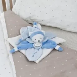 Online Doudou plat Ours Collector bleu - 24 cm Les Iconiques|Ours