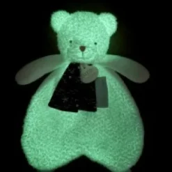 Clearance Doudou plat Ours Luminescent - 26 cm - Clair de Lune Les Luminescents|Ours