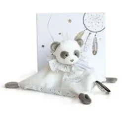 Best Doudou plat Panda gris - Attrape-rêves - 20 cm Attrape-rêves|Panda