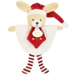 Discount Doudou plat petit lutin Noël rouge et blanc - Modèle aléatoire- 17 cm Ours|Petit Format