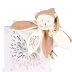 Best Doudou plat pétales Ours Rose - 25 cm - Collection Anniversaire Doudou® Anniversaire|Ours