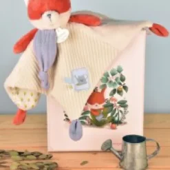 Sale DOUDOU plat Renard Romarin - 27 cm Dans Mon Jardin|Hochets Et Pantins D'activités