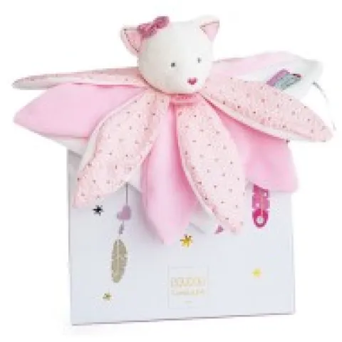 Sale Doudou pétales Chat rose- Attrape-rêves - 26 cm Attrape-rêves|Chat