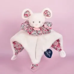 Fashion Doudou Souris blanche - Cocon - Balle d'éveil - 3 EN 1 Les Petits Futés|Balles Sensorielles