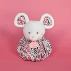 Fashion Doudou Souris blanche - Cocon - Balle d'éveil - 3 EN 1 Les Petits Futés|Balles Sensorielles