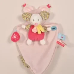 Best Doudou Souris blanche avec cape - Papillotte - 3 EN 1 Les Prix Doux|Les Petits Futés