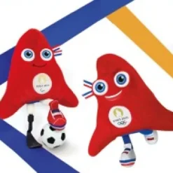 Outlet Duo de peluches mascottes Olympique et mascotte Paralympique JO paris 2024 - 23 CM Mascotte Jo|Mascotte Jo