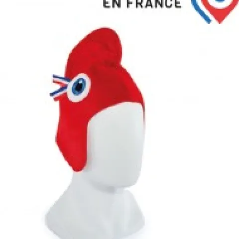 Online Kit supporter chapeau Phryge- Bonnet Phrygien JO paris 2024 - Taille M - Adulte - Fabriqué en France Les Peluches Supporters|Mascotte Jo