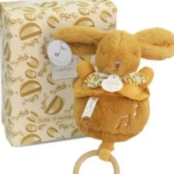 Discount Lapin DOUDOU® - boite à musique lapin - 20 cm - Jaune moutarde Lapin Doudou|Lapin