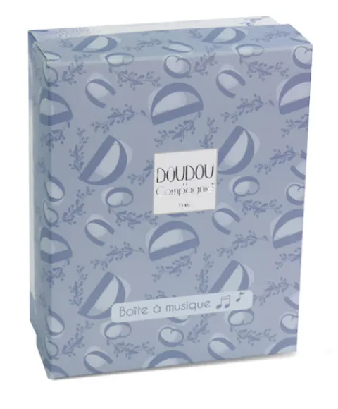 Discount Lapin DOUDOU® - boite à musique lapin - 20 cm - Bleu Lapin|Boîte À Musique
