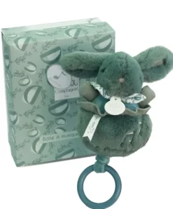 Clearance Lapin DOUDOU® - boite à musique lapin - 20 cm - Vert Lapin|Boîte À Musique