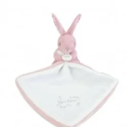 Sale Lapin DOUDOU® - Doudou Lapin mouchoir- 10 cm - Rose Lapin Doudou|Lapin
