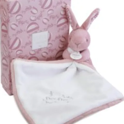 Sale Lapin DOUDOU® - Doudou Lapin mouchoir- 10 cm - Rose Lapin Doudou|Lapin