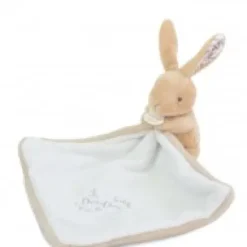 Fashion Lapin DOUDOU® - Doudou Lapin mouchoir- 10 cm - Beige Lapin Doudou|Lapin
