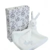 Outlet Lapin DOUDOU® - Doudou  Lapin mouchoir- 10 cm - Blanc Lapin Doudou|Lapin