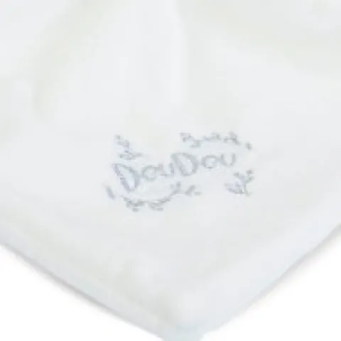 Outlet Lapin DOUDOU® - Doudou Lapin mouchoir- 10 cm - Blanc Lapin Doudou|Lapin