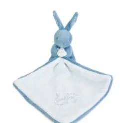 Discount Lapin DOUDOU® - Doudou  mouchoir Lapin- 10 cm - Bleu Lapin Doudou|Lapin