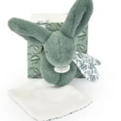 New Lapin DOUDOU® - Peluche lapin Vert avec doudou assorti - 16 cm Lapin Doudou|Lapin