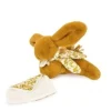 Fashion Lapin DOUDOU® - Peluche lapin jaune moutarde avec doudou assorti - 16 cm Lapin Doudou|Lapin