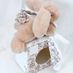 New Lapin DOUDOU® - Peluche lapin Beige avec doudou assorti  - 16 cm Cadeau À Moins De 20€|Lapin Doudou