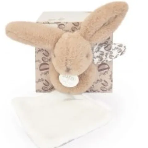 New Lapin DOUDOU® - Peluche lapin Beige avec doudou assorti - 16 cm Cadeau À Moins De 20€|Lapin Doudou
