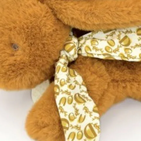 Fashion Lapin DOUDOU® Jaune moutarde - Peluche lapin - 25 cm Lapin Doudou|Lapin