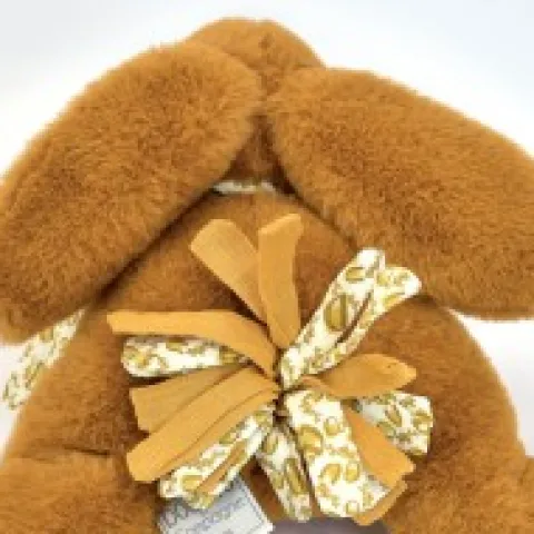Fashion Lapin DOUDOU® Jaune moutarde - Peluche lapin - 25 cm Lapin Doudou|Lapin