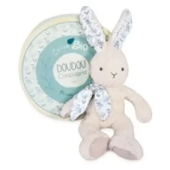 Clearance Lapin peluche beige en coton Bio 25 cm Les Prix Doux|Doudous Coton Bio