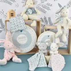 Clearance Lapin peluche beige en coton Bio 25 cm Les Prix Doux|Doudous Coton Bio