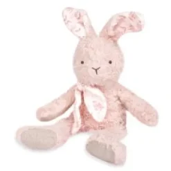 Outlet Lapin peluche rose en coton Bio 25 cm Les Prix Doux|Doudous Coton Bio