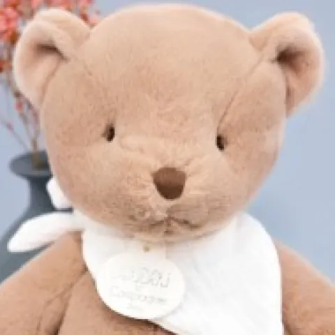 Fashion L'Ours Doudou® - Ours en peluche marron clair - 25 cm Happy Doudou|Ours