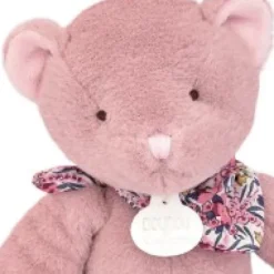 Outlet L'Ours Doudou® - Ours en peluche rose - 25 cm Les Boh'aime|Ours