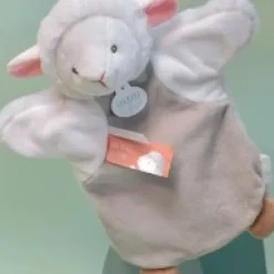 Fashion Marionnette à Main Agneau - 25 cm Les Prix Doux|Les Marionnettes