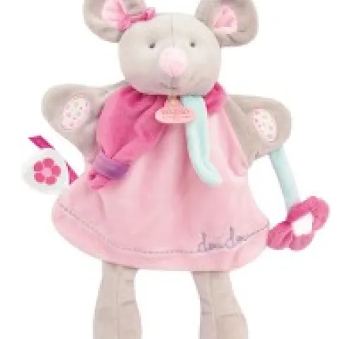 Online Marionnette à main Souris Pearly rose - 28 cm Les Marionnettes|Souris