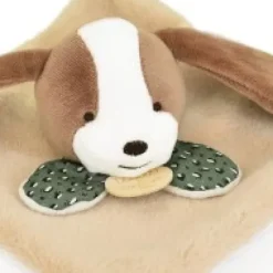 Discount Mini Doudou chien plat marron et beige - 19 cm Les Prix Doux|Rikikis & Méli Mélo