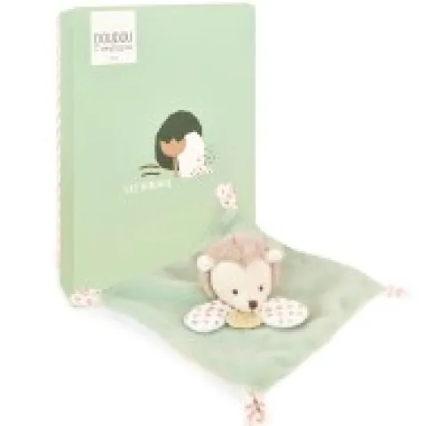 New Mini Doudou hérisson plat vert - 19 cm Rikikis & Méli Mélo|Hérisson