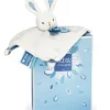 Hot Mini doudou lapin bleu - 20 cm Les Coffrets À Offrir|Rikikis & Méli Mélo