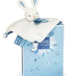 Hot Mini doudou lapin bleu - 20 cm Les Coffrets À Offrir|Rikikis & Méli Mélo