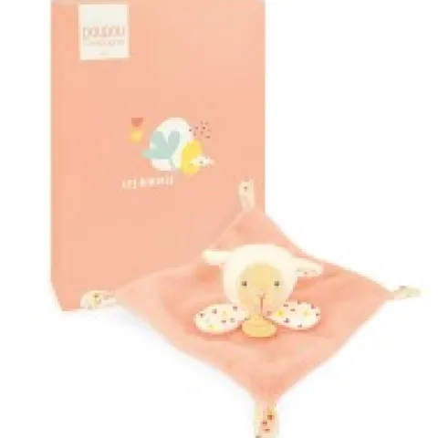 New Mini Doudou mouton plat orange - 19 cm Les Prix Doux|Rikikis & Méli Mélo
