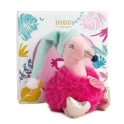 Clearance Mini peluche boule Flamant Rose - Minizoo - 15 cm Les Prix Doux