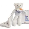 Best Ours avec doudou attache- sucette - 18 cm Les Prix Doux|Ours