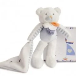 Best Ours avec doudou attache- sucette - 18 cm Les Prix Doux|Ours