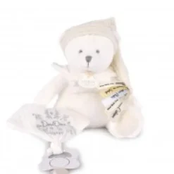 Clearance Ours en peluche Blanc attache-sucette - 20 cm - Collection Anniversaire Doudou® Anniversaire|Ours