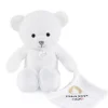 Best Ours en peluche blanc avec doudou paris 2024 - 25 cm Collection Bébé Jo|Les Peluches Supporters