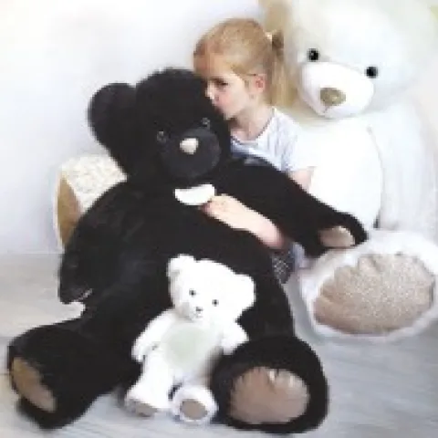 Sale Ours en peluche Géant Collection - Blanc Poudré -120 cm Les Prix Doux|Ours Collection